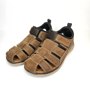 Florsheim Men's Sandals Sz 9 M Brown Leather Venture Fisherman Comfortech - Picture 1 of 13