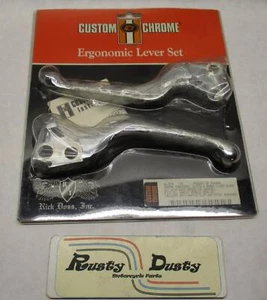 Custom Chrome Ergonomic Clutch & Brake Lever Set Blade 46-520 Doss Speedline - Picture 1 of 8