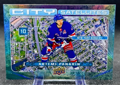 Artemi Panarin 2024-25 Upper Deck Series 1 City Satellites Rangers #CS-18 - Image 1 of 2