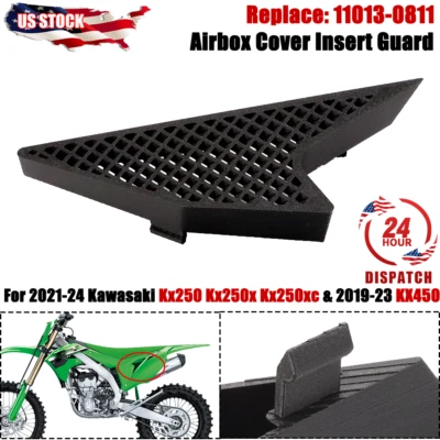 For 21-24 Kawasaki Kx250 Kx250x Kx250xc Left Airbox Cover Insert Guard KX450 USA - Image 1 of 4