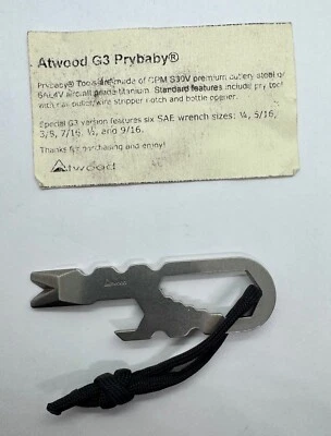 Peter Atwood  G3 Prybaby- Rare- New with bag and card  - Image 1 of 4