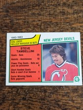 1983-84 O-PEE-CHEE NHL HOCKEY #223 STEVE TAMBELLINI NEW JERSEY DEVILS TL