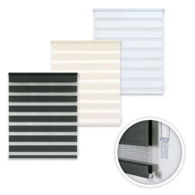 Duo Doppelrollo Klemmfix Fensterrollo ohne Bohren Pendelsicherung inclVersand DE - Bild 1 von 4