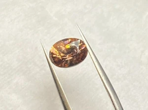2.77 CTS, 8.92 X 6.86 X 4.98 MM NATURAL CEYLON ZIRCON, PINKISH ORANGE COLOR, VVS - Picture 1 of 4