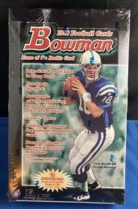 1998 BOWMAN Football Factory Sealed Hobby Box Manning, Moss Rookies 24 Packs - Picture 1 of 6