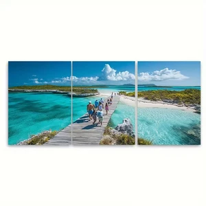 3pcs Exuma Cays Land & Sea Park Metal Print Ready to Hang Art - Picture 1 of 7