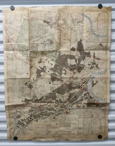 1960s Saigon U.S. Army Engineering Map Service Vietnam War Era Large #L909 Vintage - Bild 1 von 19