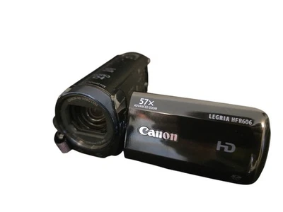 Canon LEGRIA HF R606 Camcorder – Full HD, 57x Zoom, Intelligent IS NO BATTERY  - Image 1 of 4