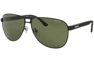 Gafas de sol polarizadas Chopard SCH B80 531P aviador mate negro/verde marco - Imagen 1 de 4