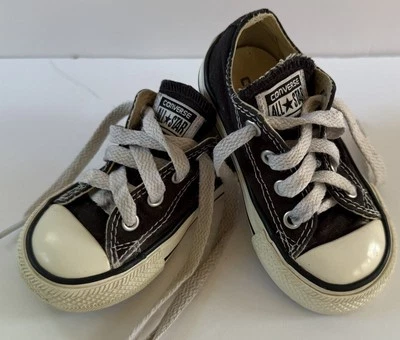 Zapatillas deportivas Converse All Star bajas negras blancas infantiles talla 5 unisex Foto 1 de 3