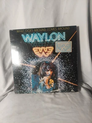 WAYLON JENNINGS, What Goes Around Comes... [w/hype] USA New Old Stock Sealed LP - Image 1 of 4