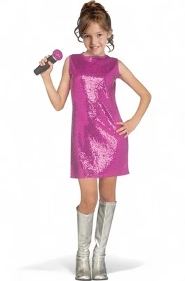 Disfraz de estrella del pop rosa para niño Foto 1 de 3