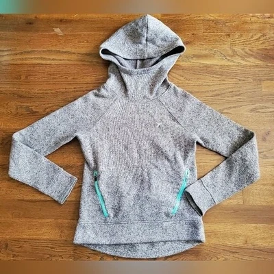 OLD NAVY ACTIVE Niñas Grande 10/12 Gris Sudadera con Capucha Foto 1 de 4