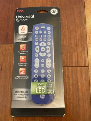 GE Pro Universal Remote 4 Device LED Backlight LG Sony Samsung New - Image 1 of 4