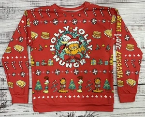 Garfield & Odie Pullover Manga Larga Navidad Top Adulto Talla M Nuevo sin Etiquetas - Imagen 1 de 7