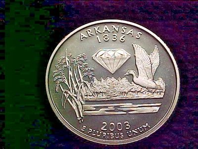2003 S SILVER ARKANSAS  STATE  QUARTER PROOF - Image 1 of 2