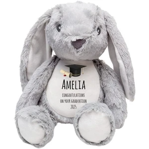 Personalised Graduation Bunny Rabbit Teddy | Graduate Soft Toy Plushie Gift - Picture 1 of 2
