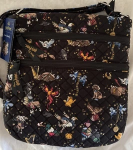 Borsa Vera Bradley Friends At Hogwarts tripla zip hipster hipster esattamente nuova - Foto 1 di 5