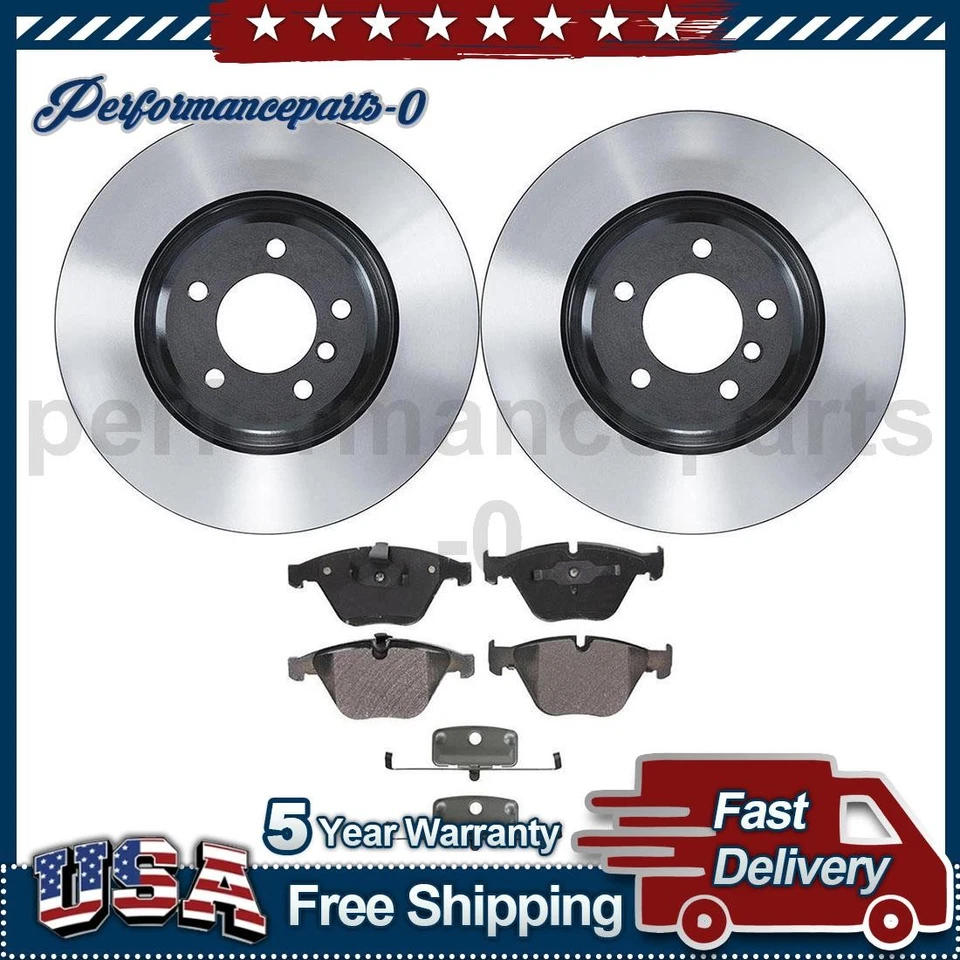 Juego de pastillas de freno de disco delanteras Wagner rotor de freno de disco para BMW 335i 2007-2009 Foto 1 de 4