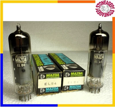 Vintage EL84/6BQ5 matched pair, Mullard Blackburn km1, NOS 1965 - Photo 1/4