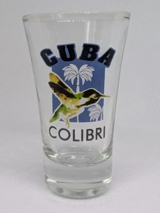 CUBA COLIBRI Trogon Bird SHOT GLASS SHOT GLASS - Picture 1 of 2