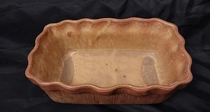 Vintage USA Light Brown Brush Windowsill Planter 8 × 5 ×3" No Chips, No Cracks - Picture 1 of 11