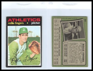 1971 Topps #384 Rollie Fingers Oakland Athletics EX - EXMT No Creasing 112 - Bild 1 von 1