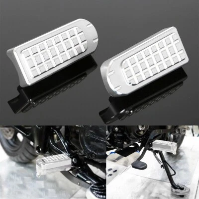 Para Honda CB500X/F CB300F CBR250R/300R PLATEADO Reposapiés Delantero Pedales Clavija Cubierta Foto 1 de 4