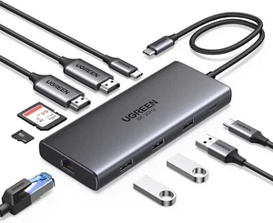 UGREEN Docking Station, Revodok Pro 210 USB C Hub (10-In-1) with Dual 4K@60Hz - Picture 1 of 8