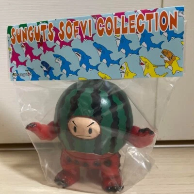 Japan Sofubi sunguts Watermelon Beast Soft vinyl Figure - Image 1 of 2