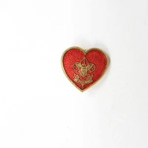 Prendedor Boy Scout Life Rank Be Prepared corazón solapa esmalte coleccionable - Imagen 1 de 3