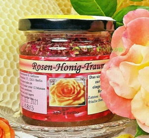 (22€/kg) Rosen-Honig-Traum: Honig m. Rosenblüten,250g, Berliner Spezialität - Bild 1 von 4