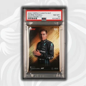1/1 Gold Frame - George Russell - Driver - 2022 Topps Lights Out F1 - PSA 8.5 - Picture 1 of 8