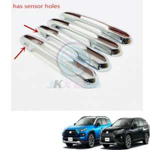 For Toyota RAV4 2019-2025 ABS Chrome Side Door Handle Frame Molding Trim 4Pcs - Picture 1 of 3