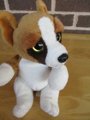 Ganz Boxer Dog H12429 Browns + White Color 7" Tall Sitting Plush - Image 1 of 2