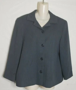 Vintage Bleye grau grey Damen Blazer Jacke gefüttert Größe 14 - Bild 1 von 4