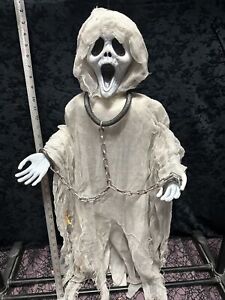 Halloween Skeleton Ghost Face Hanging Decor Scary Party Horror Haunted Prop