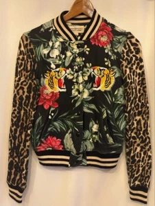 Vintage Ralph Lauren Tiger/Leopard Embroidered Sukajan Jacket Size M from JAPAN - Picture 1 of 11