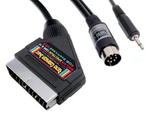  Sinclair ZX Spectrum+ 128K & +2 (Grey Model) RGB Scart Lead Video Cable TV Lead