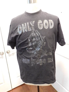 Phat Doc Black T-Shirt Praying Hands "Only God Can Judge Me" Hip Hop - Men 2XL - Picture 1 of 6
