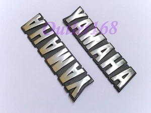 Yamaha XV500 XV920 SR185 XZ550 RXS 100 115 RX K RX135 Gas Fuel Tank Emblem Pair - Picture 1 of 5