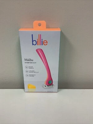 Billie Women’s Razor Kit 1 Handle, 2 Blade Refills Magnetic Holder Malibu B13-48 - Image 1 of 4