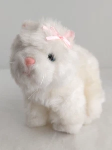 GANZ Lil' Kinz Persian Cat Kitten HS110 Plush Toy White  #17896 - Picture 1 of 6