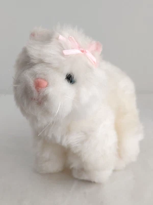 GANZ Lil' Kinz Persian Cat Kitten HS110 Plush Toy White  #17896 - Image 1 of 4