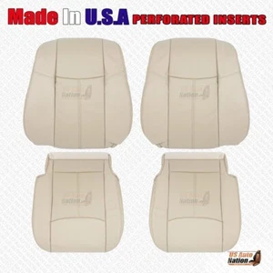 2015-2020 For Nissan Pathfinder Driver Passenger Bottoms-Tops Leather Cover Tan - Picture 1 of 5