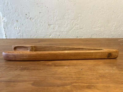 Servidores de pinzas para ensalada/madera de hielo de madera de teca Dansk ~13-1/2” madera MCM - vintage Foto 1 de 4