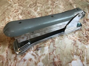 ACE Aceliner Modell 502 Hefter grau & chrom ~ Vintage Mid Century MCM - Bild 1 von 2