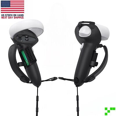 4pc Silicone Soft Controller Grip Skin W/ Battery Access For Oculus Quest 2 VR • 11.16€