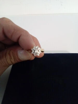 Ladys 10-14K Diamond Cluster Style Ring, with Gemologist appraisal certificate - Image 1 of 4