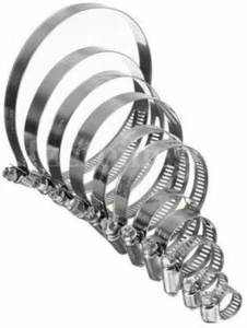 Abrazaderas de manguera - Clips de tubería W1 acero dulce galvanizado accionamiento helicoidal - Imagen 1 de 5
